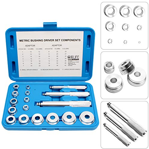 CCLIFE 17 Pezzi Set di attrezzi per montaggio cuscinetti per Cuscinetti Ruota Anelli di Tenuta radiali per Montaggio