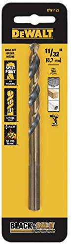 DEWALT DW1122 11/32 Oxide Drill Bit,, Black