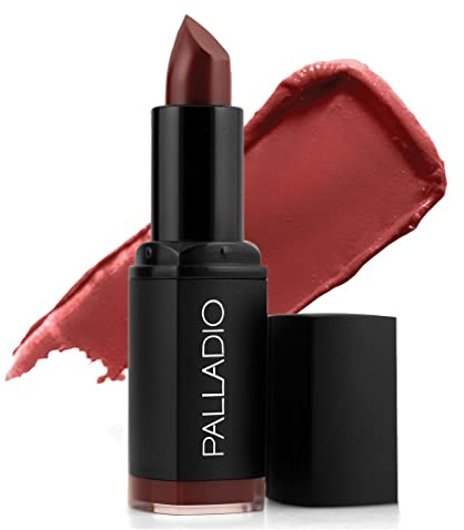 Palladio Herbal Matte Lipstick, Creamy and Full Coverage Long Lasting Matte Lipstick, Chianti