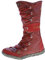 TMA Leder Stiefel Damen Winter Schuhe gefüttert Schwarz Weiß Grün Gelb Rot Braun Blau im Used Look (36 EU, Rot Reptil)