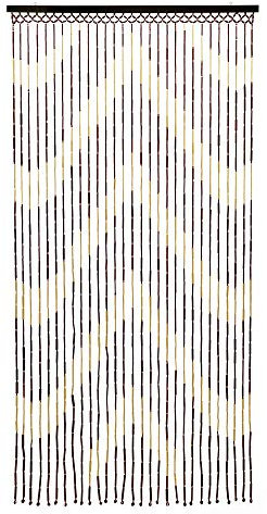 JVL Provence Hanging Wooden Beaded Door, Arrows Curtain Screen, 90cm x 180cm Approx, Multi, 90 x 180cm