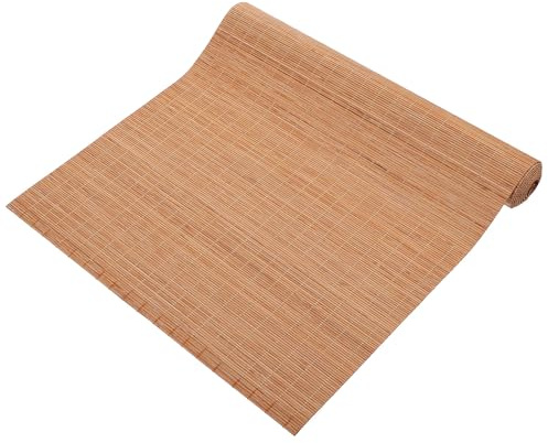 Operitacx Tapis De Thé en Bambou 39.37X11.81 Pouces Chemin De Table Découpable Lavable Protection Huile Réduction Bruit pour Maison De Thé Et Repas