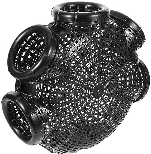 Milisten Portable Fish Trap Cage 13.19X11.61X4.72In Reusable Crawfish Crab Catching Net Lightweight Foldable Fishing Mesh for Freshwater Saltwater