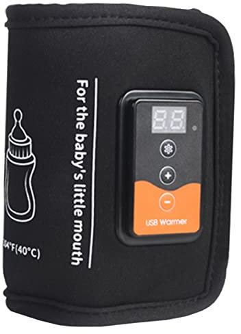 Beatifufu Bottle Warmer for Mommy Insulated Wrap for Travel Reusable Feeding Bottle Heater USB Safe