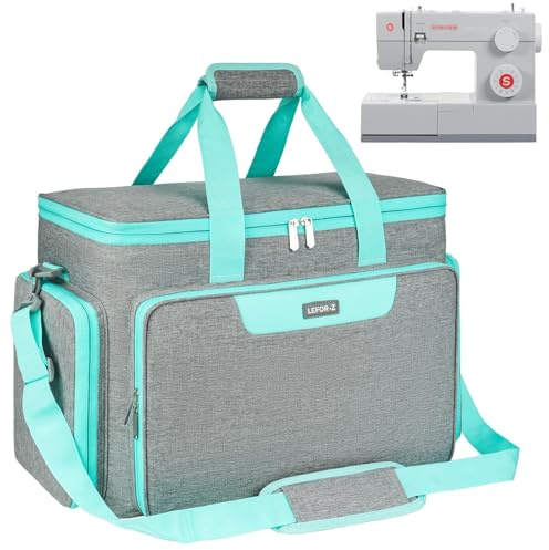 Borsa per macchina da cucire, custodia per macchina da cucire con tasche per macchine da cucire e accessori da cucito, adatta per la maggior parte delle scatole da cucito standard Singer, Brother