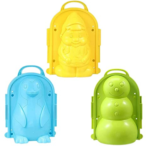 Veesper Pince à Boules de Neige, Bonhomme de Neige, Pingouin, Moule à, Ensemble Jouets d'extérieur pour Enfants, Outil Boules Facile, Pince Jardin Amusante (Bon