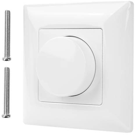 Dimmer per LED 0-10V Interruttore Dimmer Rotativo Collegamento a 0/1-10V Alimentatore LED Dimmerabile Interruttore Dimmerabile per Luci LED Dimmerabili, Lampade a Incandescenza, Lampade Alogene