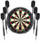 Kings Dart Dartscheibe Set First | 0,7 mm Spider | Turniergröße | Krampenfreie Spielzone | Sisalborsten | inkl. 22 g Steeldarts