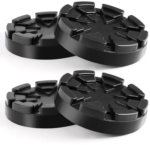GEARMONSTER 4 Stück Wagenheber Gummiauflage 125mm Universelle Jack Pads Gummiauflagen für Wagenheber & Hebebühnen, Schützt Auto vor Kratzern