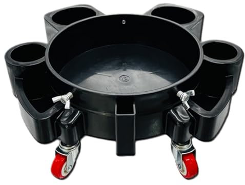 Chariot à roulettes - Chariot de nettoyage de voiture - Chariot de nettoyage de voiture avec 5 roues - Chariot de nettoyage de voiture professionnel pour le détail du lavage de voiture