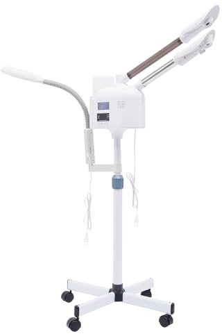ACROSSPART Vaporizador facial 3 en 1, vaporizador profesional con boquilla caliente y fría y pantalla táctil inteligente, vaporizador cosmético para limpieza profunda, sauna facial ajustable