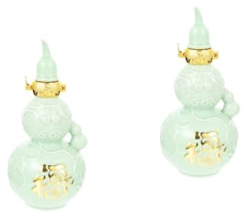 Cabilock 2 Piezas jarra de licor de cerámica water bottle garrafa vino decorativo botellas de agua enfriador de botella de vino aire botella de vino decorativa jarra de vino para el hogar