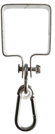 Cintres de balançoire – Petits supports de balançoire robustes | Accessoires de porche, matériel de montage, quincaillerie de chaise suspendue pour poutres en bois et métal de 9 x 9 cm