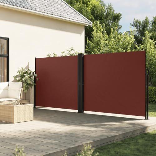 Generico Tenda da Sole Laterale Retrattile Marrone 160x600 cm,Marrone,13.8kg,4004629