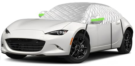 mezza copertura auto Compatibile con Mazda MX-5 ND 2015-2026,telo auto antigrandine polvere,sole,gelo,antineve e antipioggia, protezione per tutte le stagioni
