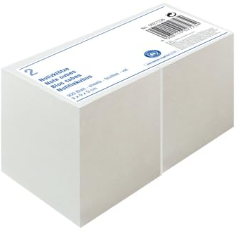 Pelikan NoName 27235 Notizklotz mit Umweltschutzpapier, 900 Blatt, 9 x 9 x 9 cm, 2 Stück