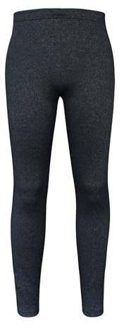 Yeahdor Kinder Mädchen Leggings Lang Hose Atmungsaktives Sweatpants Sporthose Ballettleggings Tanzhose Training Jogging Schwarz 122-128