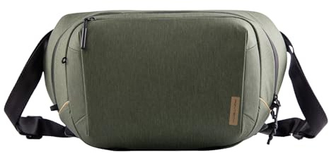 PGYTECH OneGo Solo V2 kameraväska liten axelväska vattentät, fotoväska för spegelreflexkameror kompatibel med Canon SLR kamera, Sony, Nikon, DJI Mini Mavic, iPad mini 8,3 tum Pro MacBook, Grön, 10L,