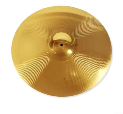 Schlagzeug-Spritz-Becken, Brass Rock Crash-Becken, Musikinstrument-Zubehör für Schlagzeug-Set (25,4 cm), 1 Stück