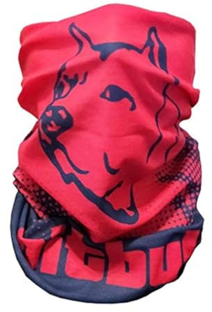 Pitbull Motorrad Multifunktionstuch Tube Plain Unisex Atmungsaktiv Waschbar Winddicht Nahtlose Bandana für Männer Frauen Gesicht Elastisch für Ski Radfahren, mehrfarbig, One size