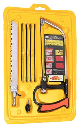 Sierra de Arco Multifunción,Juego de Sierra de Mano,Mini Juego de Sierra de Mano para Madera,7 en 1 Mini Sierra de Arco Metálica Multifunción,Mini Sierra de Arco Metálica,Juego de Sierra para Metales