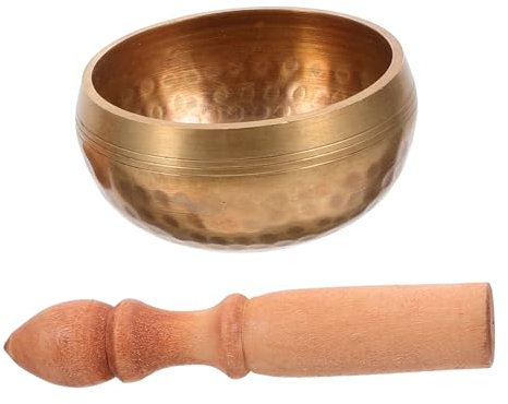 Alipis Cuenco de cuenco tazón de fuente de nepal tazón de sonido de cuenco budista cuenco de buda gong Tazón de golpeteo manual De madera