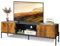 WLIVE TV Schrank, Lowboard für Fernseher bis zu 65 Zoll, 147 x 37 x 43 cm, Fernsehschrank TV Board mit Offenen Stauraum, Fernsehtisch für Wohnzimmer und Schlafzimmer Modern Stand for