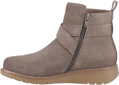 Hush Puppies Female Lyra Buckle Boot, Taupe, 8