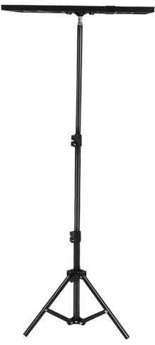 Cabilock Support de Projecteur Réglable pour Salle de Cinéma Trépied Multifonctionnel Plateau Stable pour Ordinateur Portable Hauteur Ajustable pour Réunions Robuste et Noir