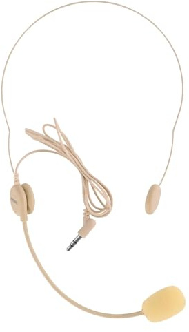 NEEWER Auriculares Micrófono, Pista Mono para Amplificador Voz con Cable, Estándar 3,5mm TRS Conector Head Mic Plug para Profesores, Entrenadores Fitness, Guías Turísticos, Oradores Públicos, LM9