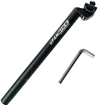 UPANBIKE Bike Seat Post 13.8inch (350mm) Ļ 25.4mm with Micro Adjust Clamp