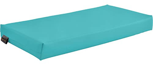 Pader Medi Tech Orthopädisches Entlastungskissen, Positurkissen 50x25x5cm I Bandscheibenkissen, Stufenkissen, Lagerungskissen für Beine mit festem Schaumkern (15 Agave)