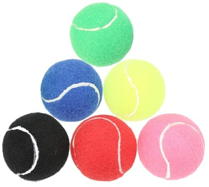 Tennis, 6Pcs Balle De Tennis Couleur, Balle De Tennies à Faible Compression, Balles d'entraînement pour débutants avancés, Balles D'entraînement pour Enfants S'entraînant Jouets pour Chiens