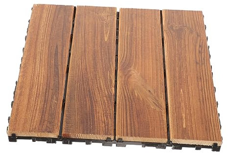 Housoutil Baldosas Entrelazadas Para y Suelo De Madera Resistente Fácil Instalación