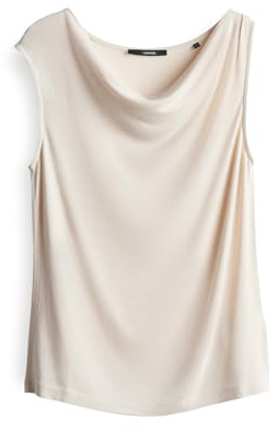 someday Damen Top | KANOMIE Slim Jerseytop mit Wasserfallkragen Natural Glaze, 38