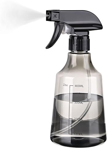 Recitem Vaporisateur pour cheveux - 500 ml - Flacon pulvérisateur d'eau pour salon de coiffure - Transparent (gris)