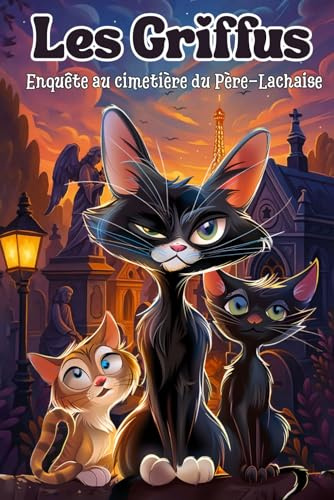 Les Griffus, enquête au cimetière du Père Lachaise.: Roman jeunesse illustré, drôle et mystérieux avec des chats détectives à Paris – aventure, humour et frissons pour enfants de 8 9 10 11 12 ans