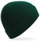 Beechfield Engineered Knit Ribbed Beanie Grün Bottle Green One Size