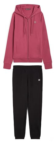 FREDDY - Tuta Donna Completa Sportiva in Cotone, Felpa con Cappuccio e Pantaloni Tuta, Regular Fit
