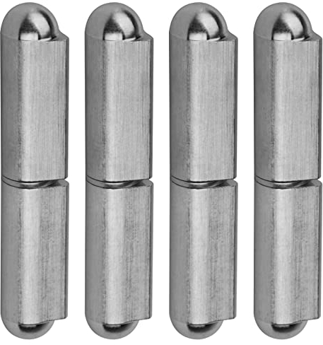 TSSS 4 Stück 100 mm Anschweißscharnier Edelstahl Abnehmbares Scharnier Türbänder für Metall-Türen Gartentor, Durchmesser des Scharnierstifts: 10 mm, Tragkraft 200 kg
