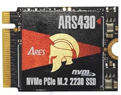 DATO M.2 2230 SSD 2 TB | PCIe Gen 4x4 NVMe intern solid state-enhet med aluminiumkylfläns | Kompatibel med Steam Deck, ROG Ally, Surface Pro, Mini PC, Ultrabook, upp till 5 000/3200 MB/s - ARES ARS430
