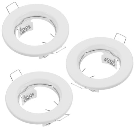 AUTSUPPL 3pcs Led Trim Ceiling Light Fixture Recessed Light Trims Recessed Fixture Frames