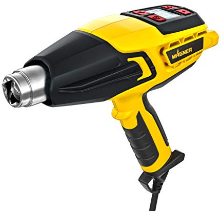 WAGNER Heat Gun FURNO 750 - max. 630°C, 2000 W, Airflow Capacity 800 l/min, Ergonomic Handle incl. Jet, Reflector, Centring, Wide Jet Nozzle, Paint Scraper and LCD Display