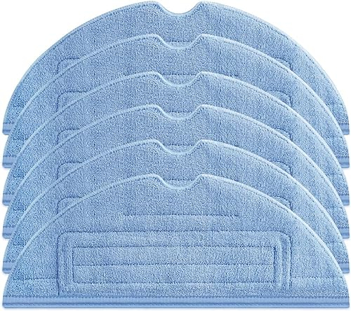 KGC 6 Stück Ersatz Wischtücher für Roborock S7/S8 Wischtücher,Mikrofaser Wischmop Kompatibel mit Xiaomi Roborock S7/S7+/S7 MaxV/S7 MaxV Plus/S7 MaxV Ultra/S8+ Staubsauger,Wiederverwendbar&Waschbar