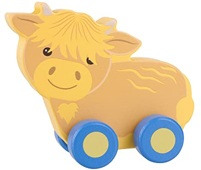 Orange Tree Toys OTT07347 Wooden Toy Car, Orange,wood