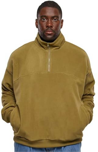 Urban Classics Men's Basic Polar Fleece Troyer Sweatshirt, Tiniolive, XXXL