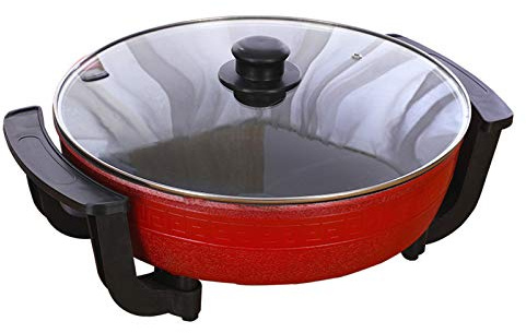 1300W dubbel varmkruka, kinesisk fondue, mandarin ankkruka med uppvärmd bas, 6 l stor kapacitet växelström 220 V