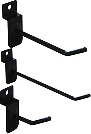 iplusmile 3pcs Sturdy Hook Display Stand Iron Hooks Perforated Wall Wall Storage Display Shelf