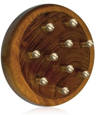 Kansa Outil de Massage pour Cuir chevelu et Corps Masseur Traditionnel Ayurveda pour le bien-être et la relaxation, idéal pour promouvoir les soins du cuir chevelu et du corps, outil ayurvédique Kansa