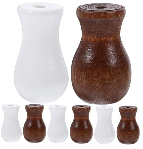 DOITOOL 8st Anhänger Mit Kordelzug Jalousienschnur Fällt Herunter Vorhangbinder Haken Lichtzug Im Badezimmer Linie Lampenkabel Wickler Zugschnur Verdunkelungsvorhänge Pavillon Holz Weiß